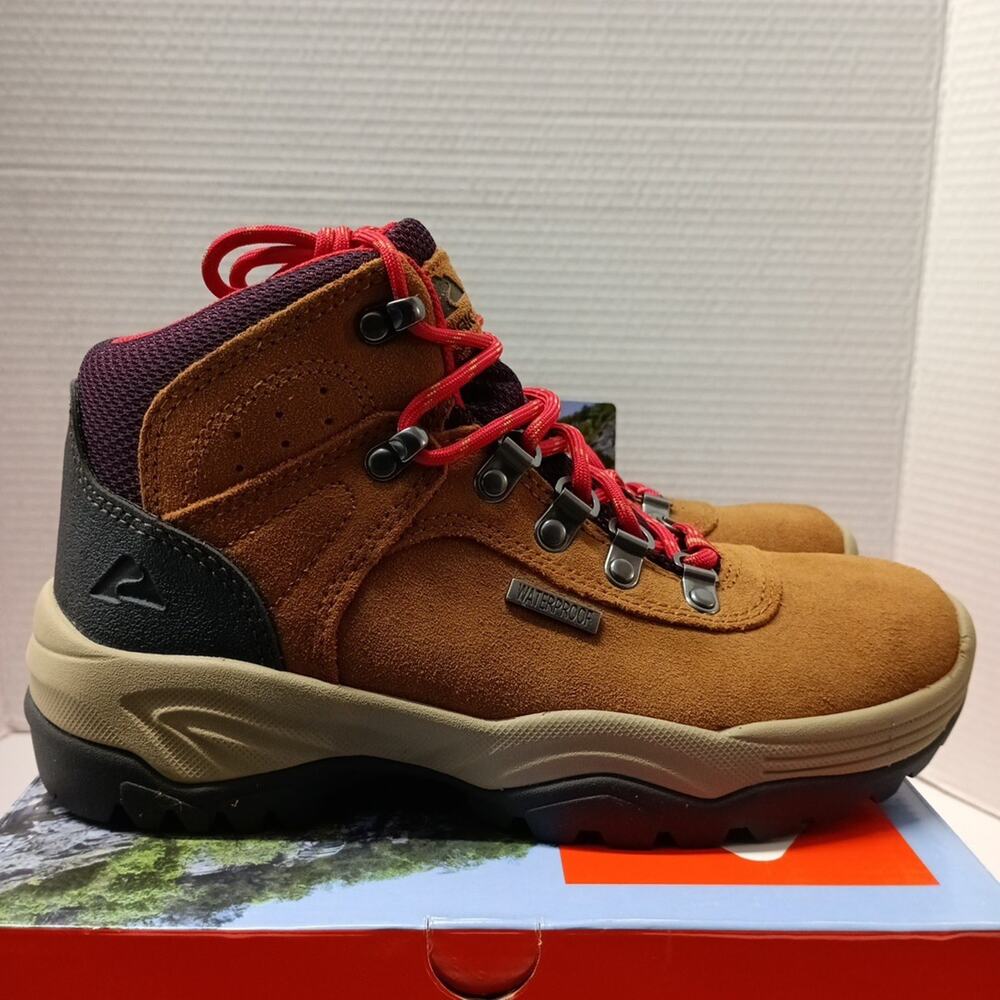 Ozark Trail Women's Waterproof Stoneclad Hiker Boots‎ Wheat Color Size 6 hiking